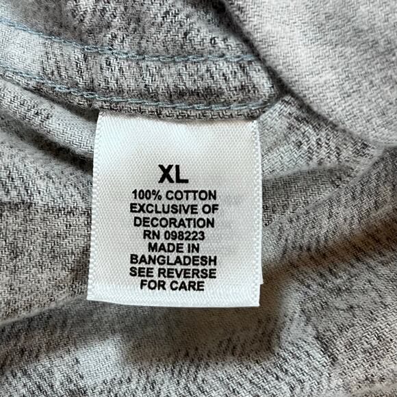 Magellan Shiner Bock Beer Black/Blue Plaid Flannel Shirt Men’s Sz XL - Picture 5 of 7